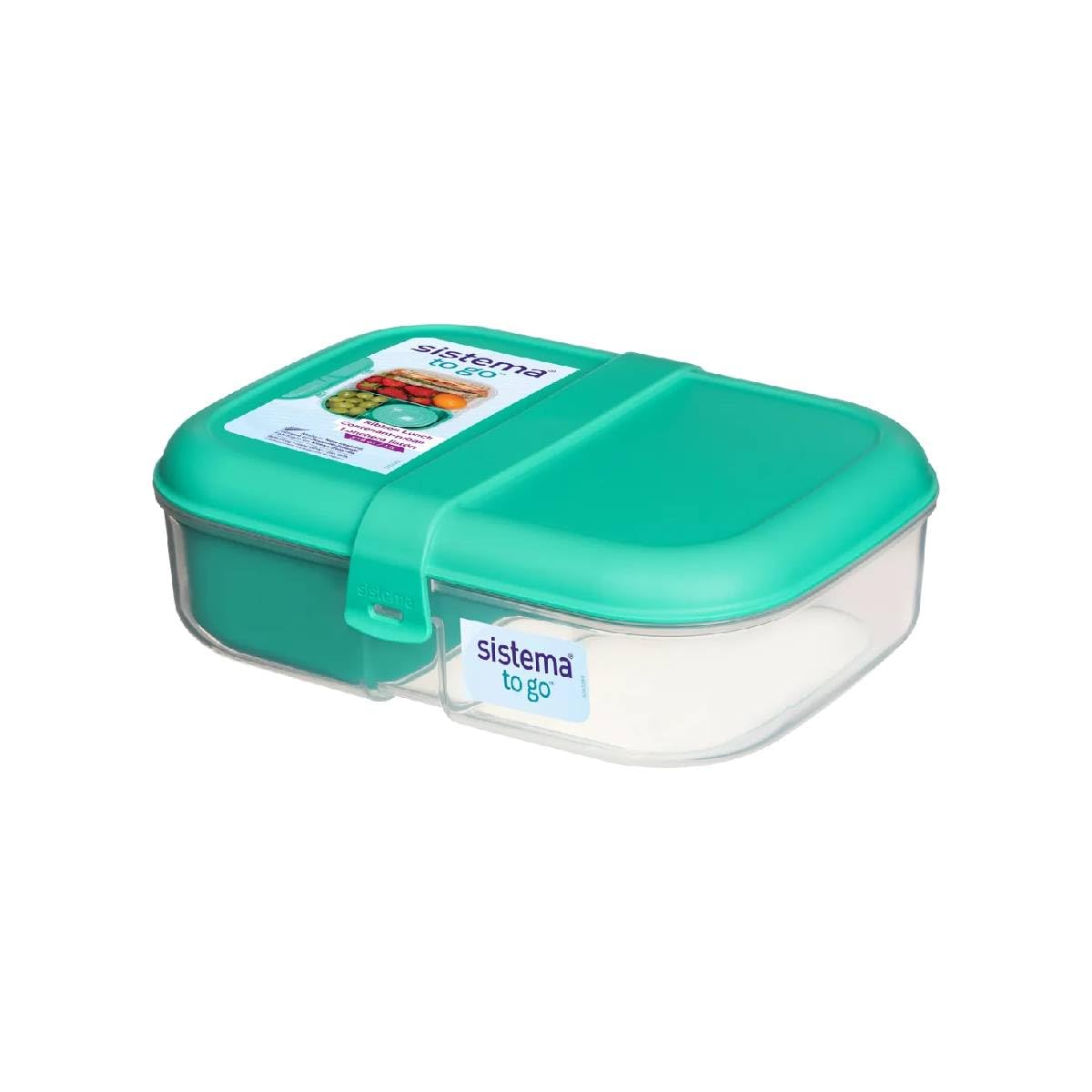 Sistema to Go 3 Compartment Polypropylene Lunch Box