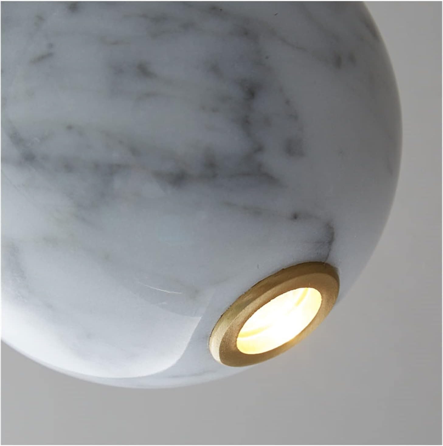 CCXXYGWJ MI-NI Lámpara Colgante Lámpara De Noche Lámpara Colgante Redonda De Mármol Lujo Compatible con Dormitorio Restaurante Mesa Sofá Bar Café,candelabro