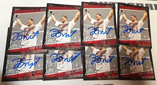 Forrest Griffin Signed 2010 Topps UFC Card #12 Autograph 59 62 76 86 106 126 148 - Autographed UFC Cards