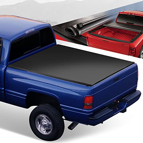 Auto Dynasty Soft Roll-up Truck Bed Tonneau Cover Compatible with