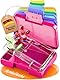 Funkelfuchs® - Brotdose Kinder mit Fächern – 500ml, Pink – Lunchbox Sternchen, klein – Snackbox, Jausenbox, Vesperdose, Brotbox, Essensbox, Bento Box Kinder - für Schule, Kindergarten und Kita