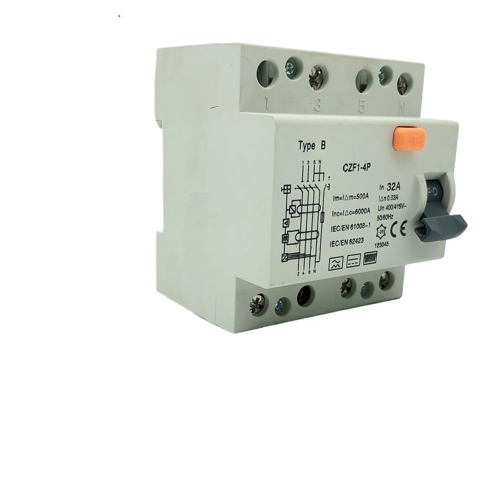 Interruttore differenziale RCCB tipo B AC 10KA 400V 4P 30mA 300MA(A Class EM Type S,4P100A300MA)