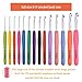 KOKNIT 14 Sizes Crochet Hooks Set, 2mm-10mm Ergonomic Crochet Hooks with Case for Arthritic Hands, Extra Long Crochet Needles