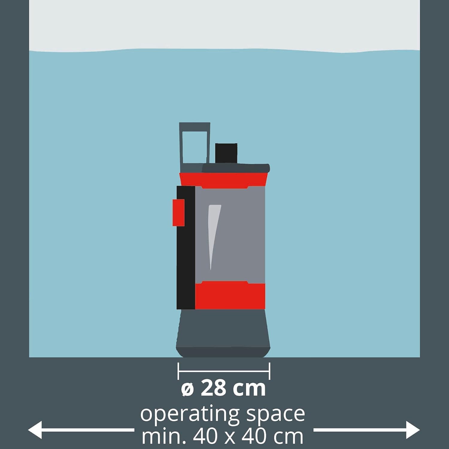 Einhell Klarwasserpumpe GE-SP 4390 N-A LL (430 W, max. 9000 l/h, Flachabsaugend bis 1 mm, Aquasensor mit 3 automatischen Sensorstarthöhen, Dauermodus, Rückschlagventil)
