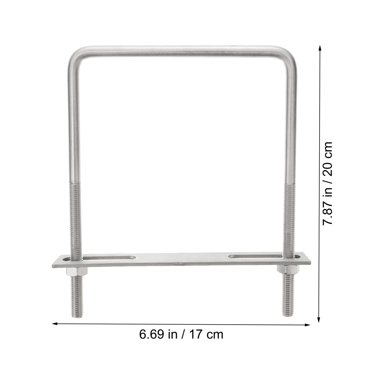 FUNOMOCYA 2Pcs Stainless Steel U Bolt Right Angle Clamps for Boat Trailers Fasteners for Pipe and Outdoor Applications