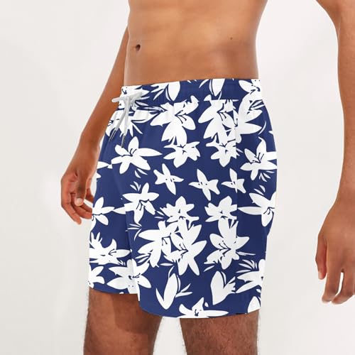 2025 Mens Summer Swim Shorts Cute Ocean Animal Print Quick Dry Swim Trunks Lightweight Beachwear for Surf and Pool4