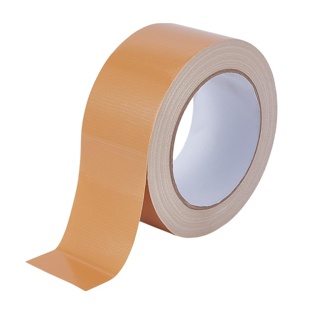 BENECREAT 27 Yards Bookbinding Tape, 1.9Inch Brown Carpet Waterproof Adhesive Tape Strong Cloth Tape for Bookbinding, Book Repair, Reinforcing Protecting