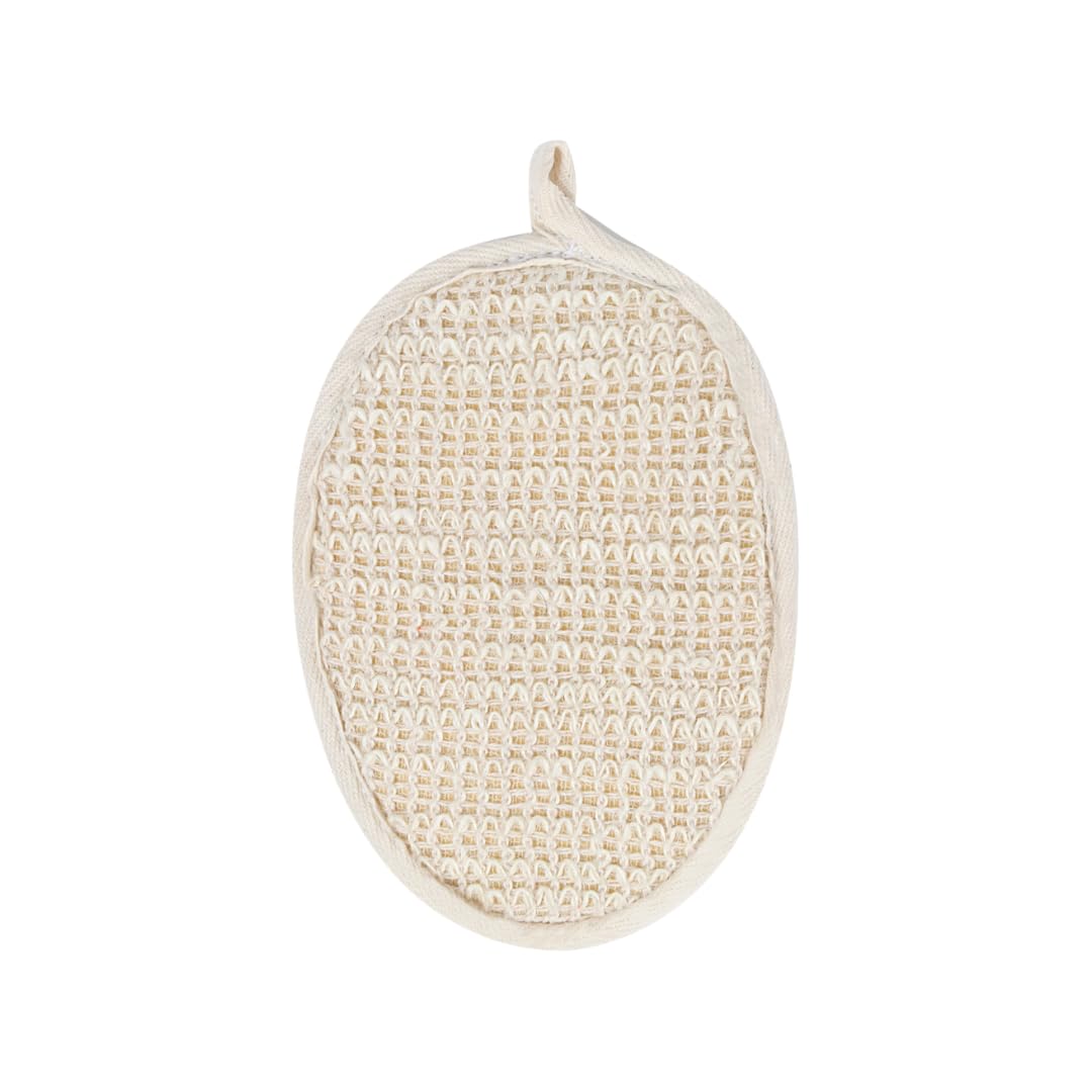 Lathr® Natural Ramie Bath Scrub - Large/Oval (Pack of 1) | Made with Sustainable Vegetable Fibre | Gently Exfoliates Skin | Bathing Accessories for Men & Women | Made in India-image-10
