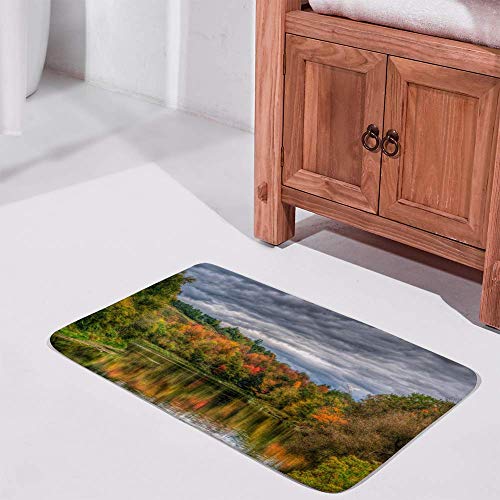 Tapis de bain absorbant l'eau à mémoire de forme lavable en machine - 3