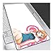 Produktbild IGZNB Shirobako Gongsen Kwai EIN Original Tochigi Shizuka Tochigi Shizuka Weißes Feld Mauspad Große Rutschfeste Tischunterlage Tastaturpad, O Mauspad
