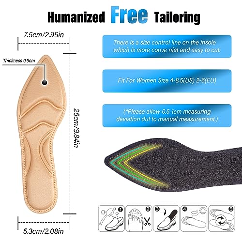 Plantillas para tacones altos WLLHYF 4 pares para mujer miniatura 6