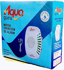 Aqua Guru Water Tank Alarm AA Battery Operated with 15 Meter 2 Core Copper Wire , High Sound Overflow Alarm