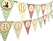 Woodland Fairy Happy Birthday Banner Pennant
