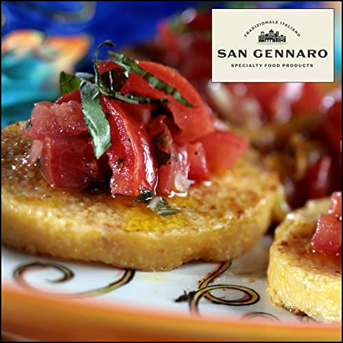 San Gennaro, Polenta Traditional Italian, Gluten-Free, Fat-Free, Cholesterol-Free, Gmo-Free, Vegan, Kosher, Pre-Cooked, 18 Oz (Pack Of 6), Plus San Gennaro Polenta Recipes Booklet Bundle #TOP5