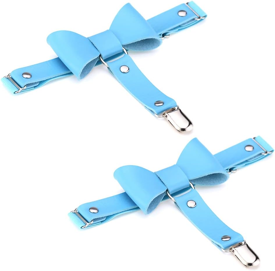Women Butterfly Knot Garter Belt Punk Gothic Leg Harness Garters Anti-Slip Clips Elastic Thigh Ring Garter Adjustable