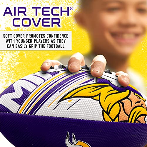 Image of Franklin Sports NFL Team Mini Footballs - Youth 8.5 inch Official NFL Licensed Football + Air Pump Set
