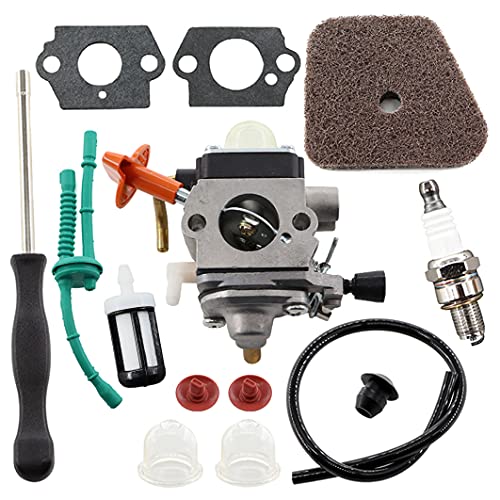 MCHNIC Kit de carburateur pour Sthil FS87 FS90 FS100 FS110 FS130 HL95 HL100 HT100 HT101 KM90 KM100 KM110 SP90 coupe-fil 4180-120-0610 remplacement avec filtre...
