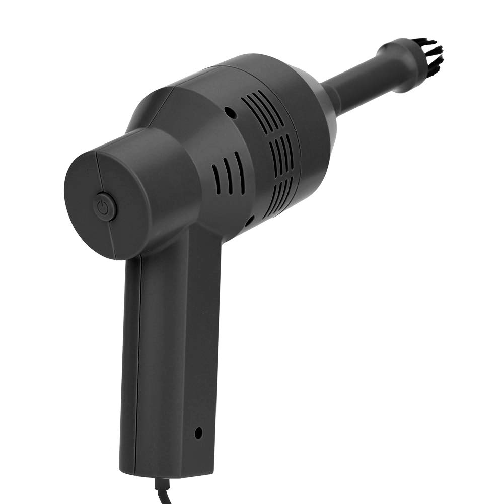 POENVFPO Odkurzacz Klawiaturowy, Odkurzacz na Sprężone Powietrze, Mini Ręczny USB do Klawiatury do Laptopa Stacjonarnego (BLACK)