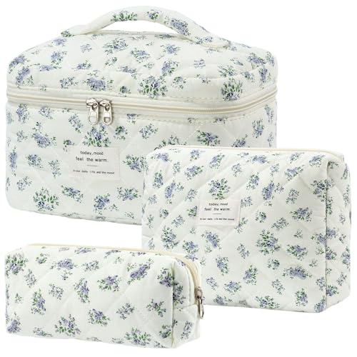 【Beauty Case Donna Design unico alla moda】Beauty case da donna con grazioso, bellissimo motivo floreale, che dona un tocco di eleganza e umore ai vostri utensili quotidiani. Perfetto per gli appassionati di make-up che amano viaggiare con stile.