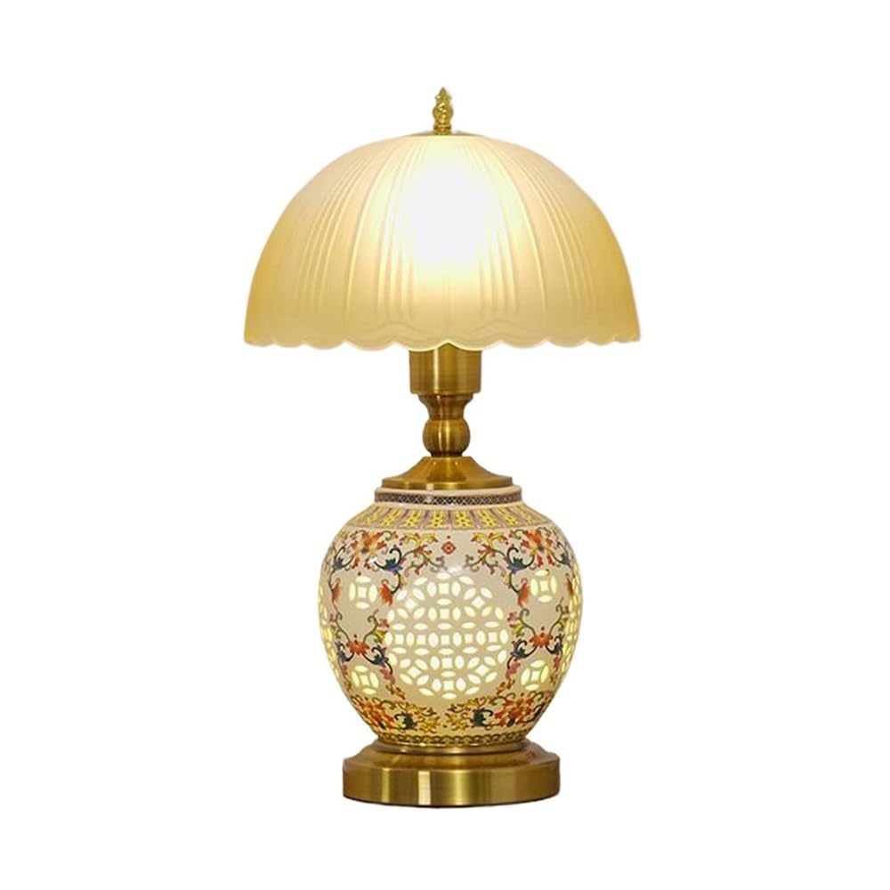 Kx9Lb8d Nightstand Lamps Bedroom Bedside Table Lamp Cutout Ceramic Design Traditional Decorative Lamps