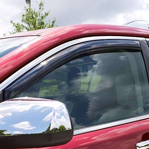 Auto Ventshade [Avs] In-Channel Ventvisor | 1996-2014 Chevy Express/Gmc Savana 1500, 1996-2023 Express & Savana 2500,3500, 09-20/4500, 03-09 Kodiak 4500/5500- Smoke, 2 Pc. | 192455 #TOP5