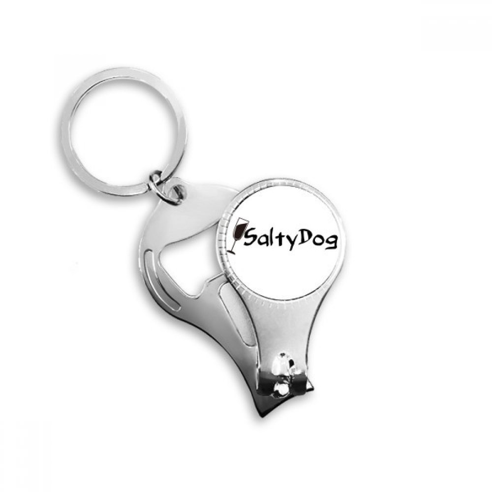 Décapsuleur Salty Dog avec tasse porte-clés et anneau pour ongles