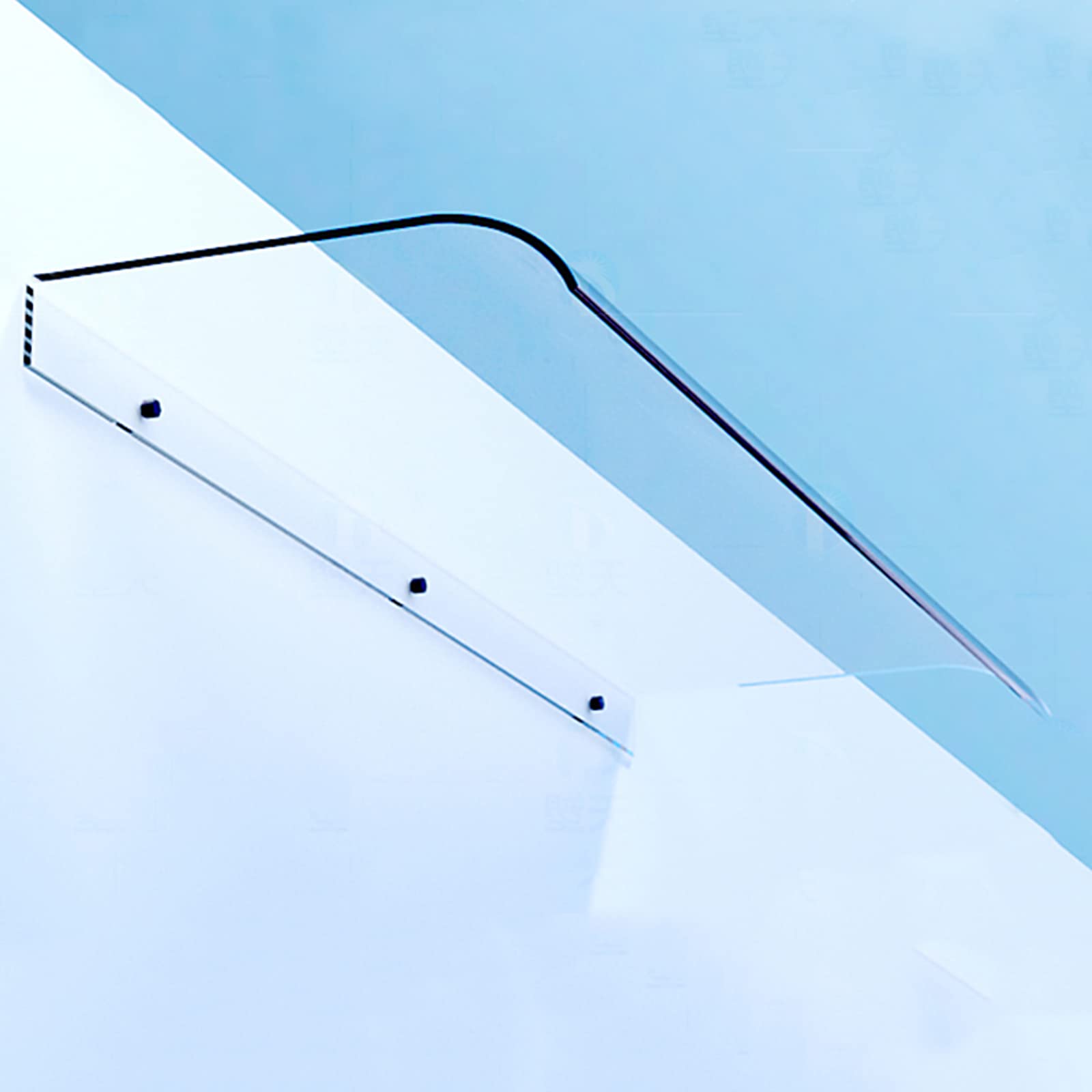 KDDFN Outdoor Front Door Canopy,Modern Transparent Porch Awning,UV Rain Snow Canopy Protection,Snow and Rain Blocker,Easy To Install,for Door and Window (50x200cm/20 x79)