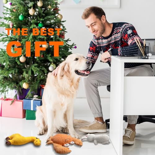 Juguete de peluche con chirriador para perros pequeños y medianos miniatura 7