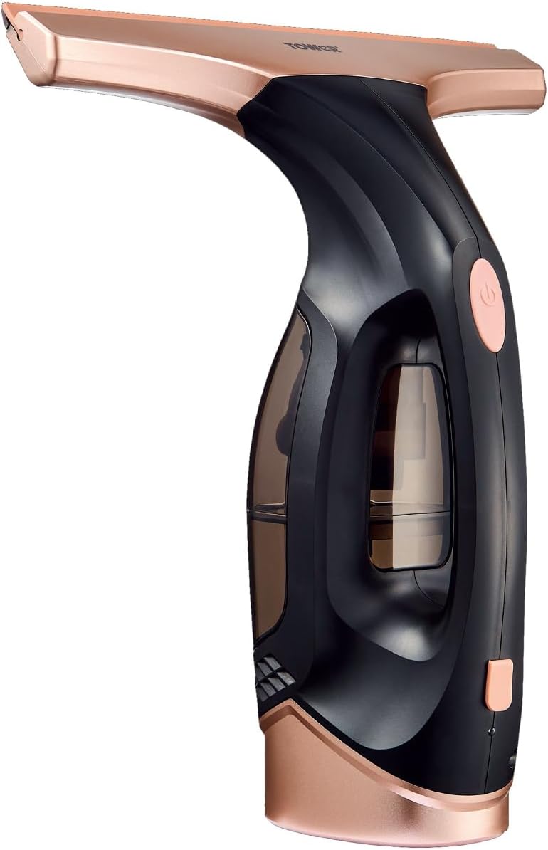 Tower T131001BLG Cordless Vac Window Cleaner with Rechargeable Battery, 150ml Water Tank, 20W, Black and Rose Gold