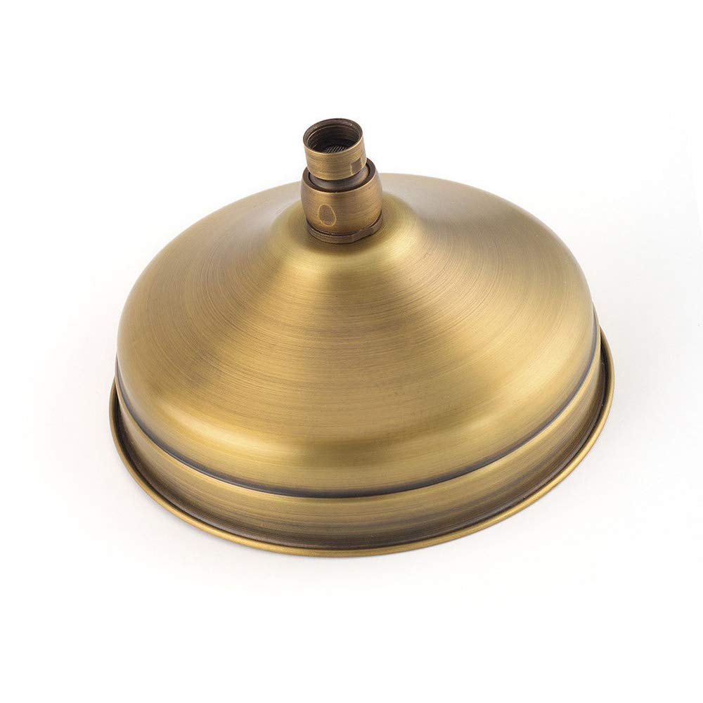 Saidian Antique Copper 1 Pcs Rainfall Shower Head 8 Inch Round Waterfall Showerhead Bathroom Bath Rain Shower Head