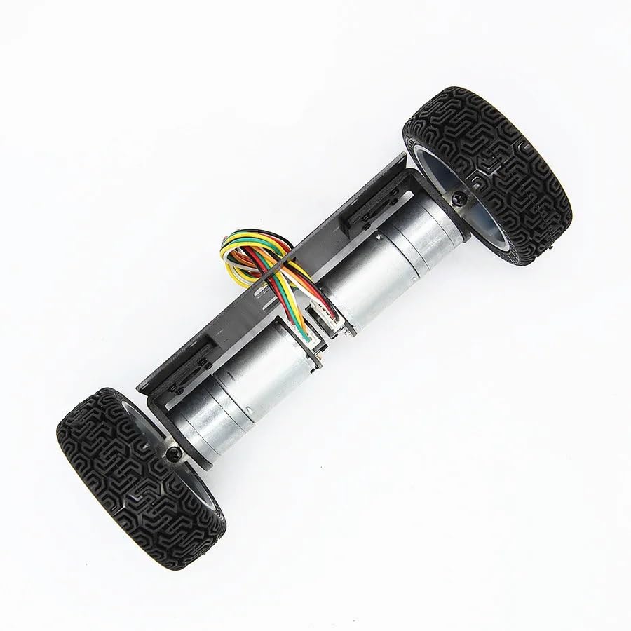 Moteur à courant continu 25GA370 pour voiture robotique blanche d'expérimentation