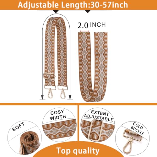 Image of S-Jacorry Purse Strap Replacement Crossbody Wide Shoulder Strap Adjustable Canvas Straps Handbag Strap Replacement Belts