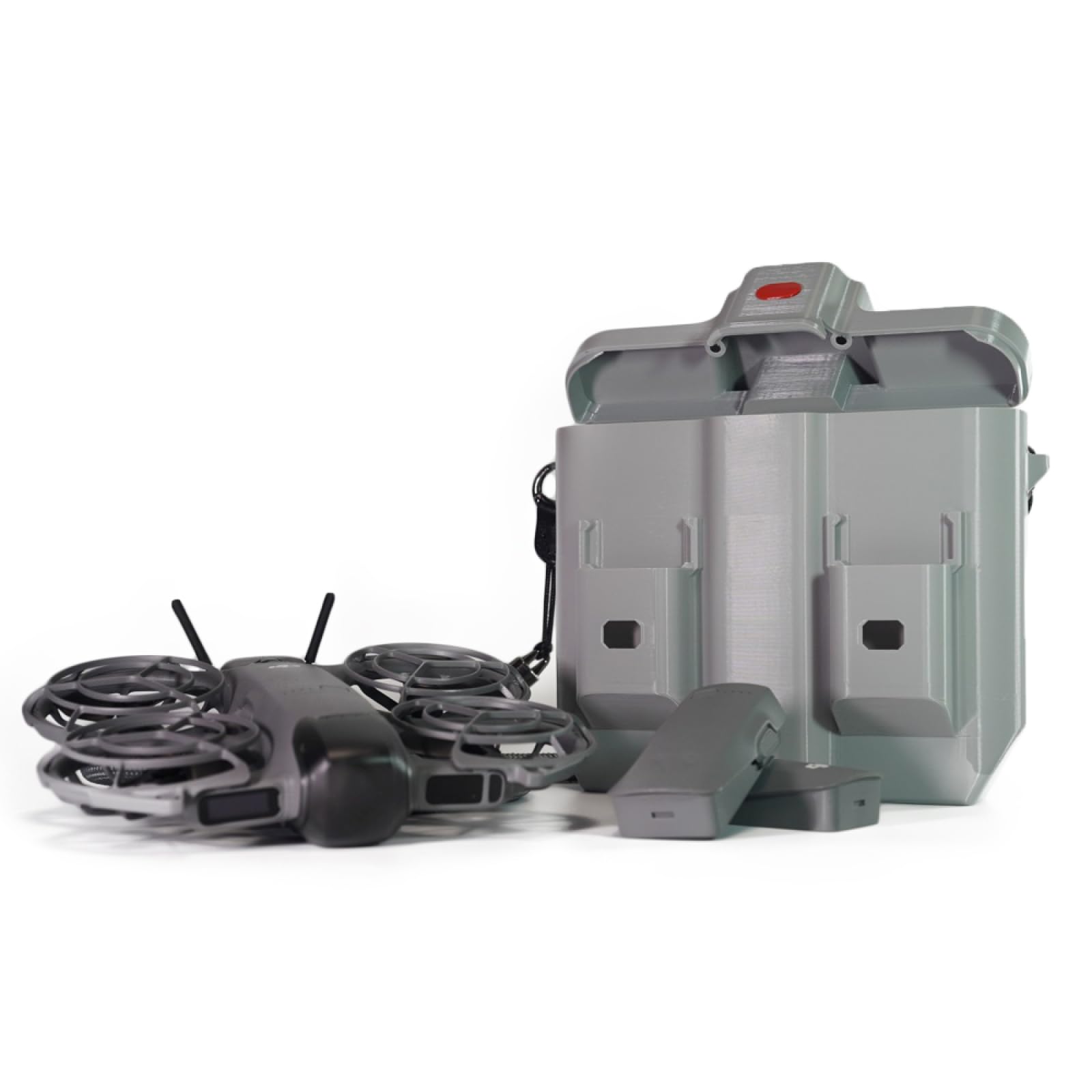 Storage Case for DJI Neo 2, Protective Hard Shell Travel Bag Carrying Case for Batteries and Transmission Antenna