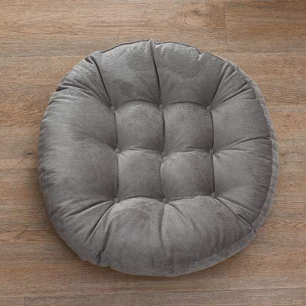Cojín extra grande de 10 cm de grosor, color gris, suave y transpirable, cómodo cojín para asiento de ventana de bahía, 55 x 55 cm