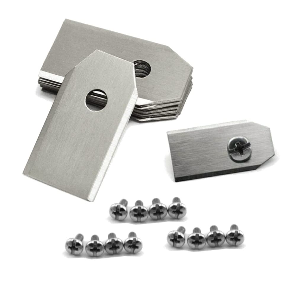 Trade-Shop 12 lame di ricambio in acciaio 0,75 mm, compatibili con Husqvarna Automower 105 108 305 308 308X 310 315 315X 320 330X 420 430X / 35mm di lunghezza Trade-Shop 12 lame di ricambio in acciaio 0,75 mm, compatibili con Husqvarna Automower 105 108 305 308 308X 310 315 315X 320 330X 420 430X / 35mm di lunghezza