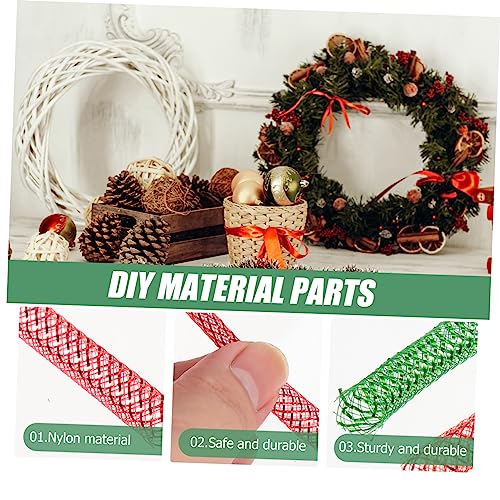 Tubo de nylon flexible para coronas navideñas y manualidades creativas, pack de 4 6
