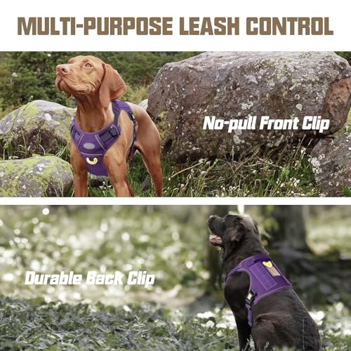 Image of AUROTH Dog Harness for Small Medium Dogs, Tactical No Pull Dog Vest