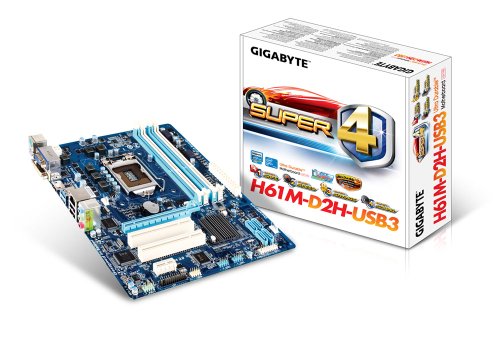 GigaByte GA-H61M-D2H-USB3 Mainboard Sockel 1155 (Micro-ATX, Intel H61, DDR3 Speicher, 2X USB 3.0)