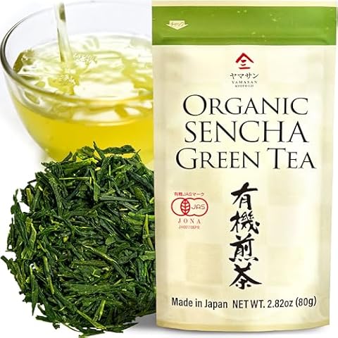 Green Tea Leaves Sencha, JAS Certified Organic, 80g Bag Cover
