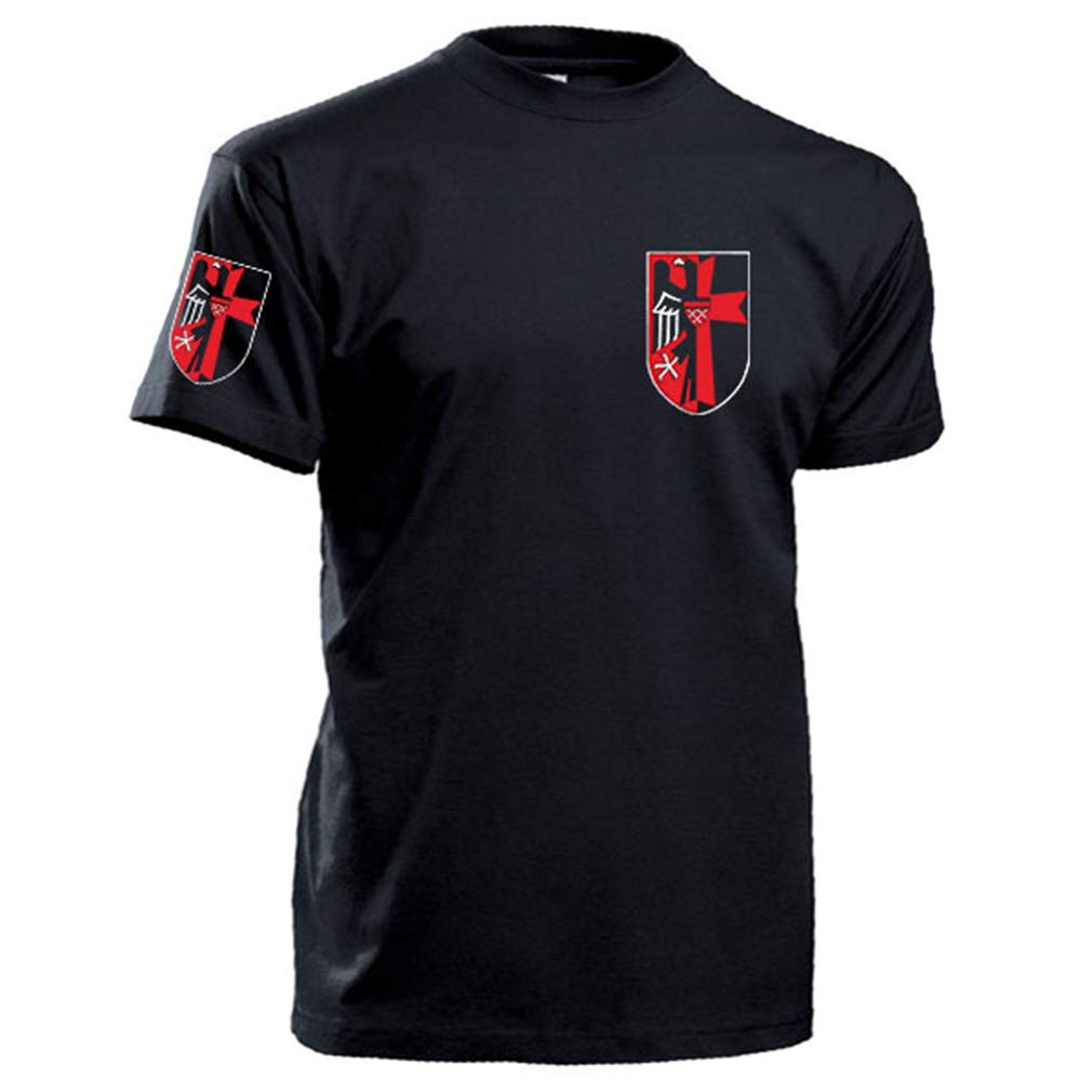 T-shirt Sudetenland blason noir XXXXXL parfait pour les rassemblements culturels