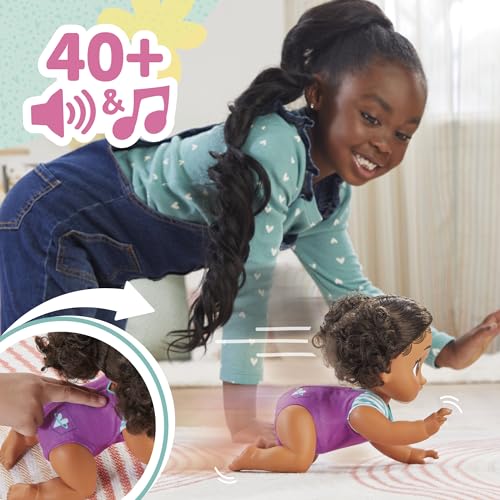 Baby Alive Crawl 'n Play Tilly Tinker Electronic Crawling Baby Doll Set, Black Hair, Kids Toys for Girls & Boys 3 Years & Up, 10.75 Inches by Baby Alive - Image 3