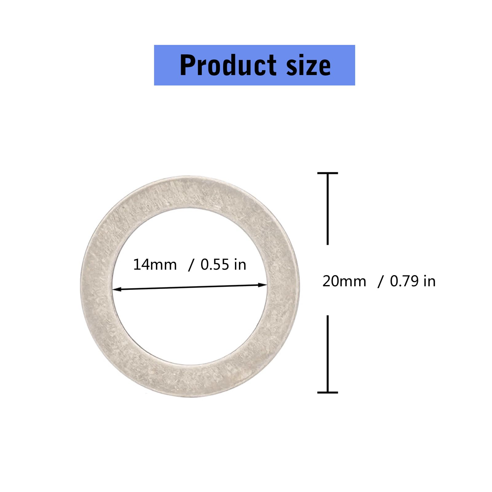 10 Pièces en Acier Inoxydable Anneaux Rondelles Vélos Pédale Entretoise Manivelles Cyclisme Vélo Anneaux Rondelles Accessoires De Vélo De Route Stainless Steels Pedal Washing Spacer
