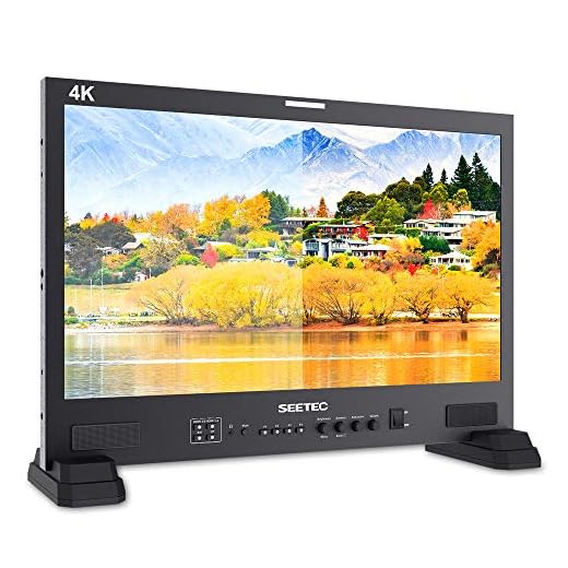 SEETEC LUT215 21.5 Inch Built in De Log 3D LUT Broadcast Studio Monitor 3G-SDI 4K HDMI Full HD 1920x1080 for Post and Live Production Broadcast