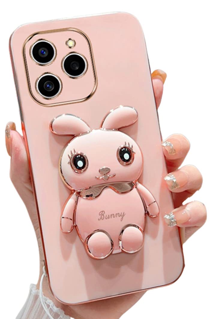 Coque iPhone 13 Pro Max lapin avec béquille et protection caméra