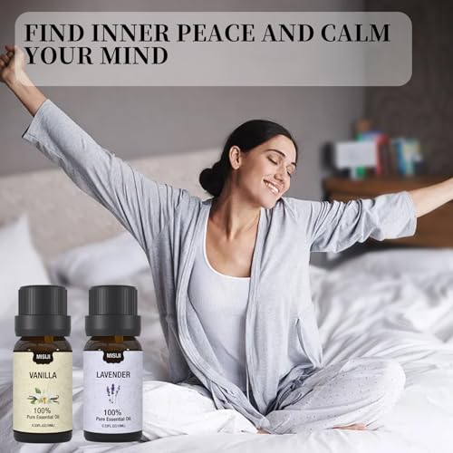 ätherische öle Set Top 6 Aromatherapie-Ätherische Öle für Diffusor für Zuhause,aroma diffuser für Aromatherapie,massageöl,Wäsche,Kerzen&Seifenherstellung,Luftbefeuchter,lavendelöl – Bild 3