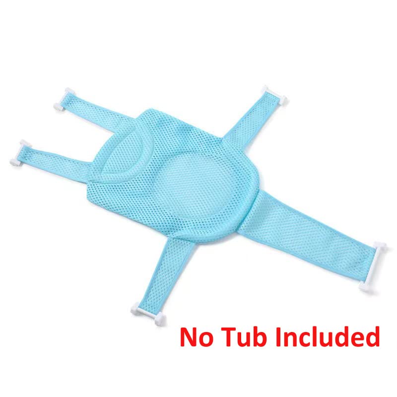 Miniatura 8 de Tapete de baño de malla transpirable para bebé recién nacido, almohada flotante de espuma para bañera ajustable, antideslizante, cojín de baño para