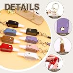 ASTIMESA 4 Pieces Hand Sanitizer Keychain 1 oz/30 ml Refillable Empty Bottle, Hand Sanitizer Holder Keychain