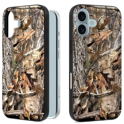 CoverON Camo Design Fit Apple iPhone 16 Case for Men, Slim TPU Flexible Skin Cover Thin Shockproof Protective Silicone Sleeve Fit iPhone 16 Phone Case - Camouflage