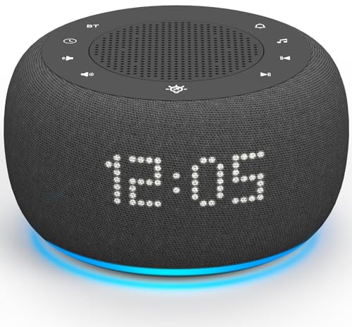 Buffbee Sound Machine & Alarm Clock 2-in-1-0-100% Display Dimmer Under Light Sleep Timer Precise 30-Level Volume Control White Noise Machine product thumbnail 16