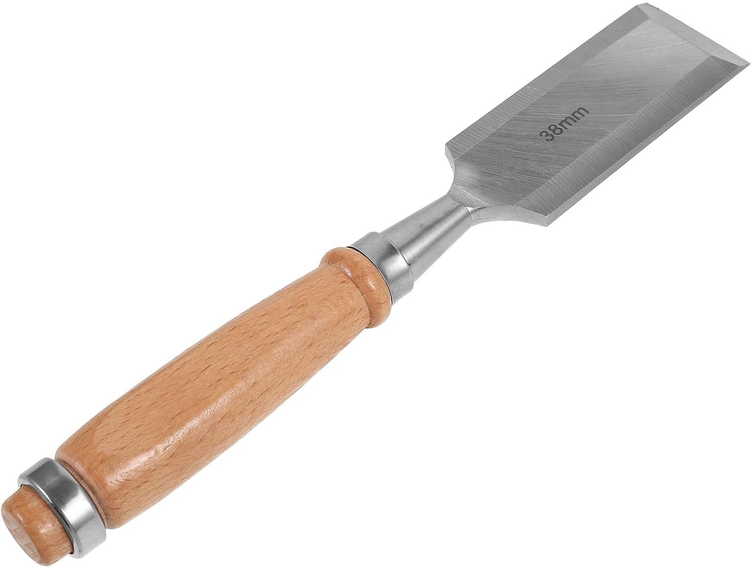Generic Flat Woodworking Chisel 38mm, Manual Carpentry Chisel for Wood Carving and DIY Engraving, Multi-function Handicraft Figurine Tool for Carpenters and Woodworkers